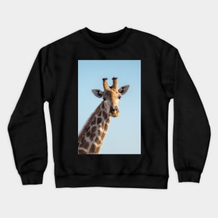 Giraffe portrait, Etosha National Park, Namibia Crewneck Sweatshirt